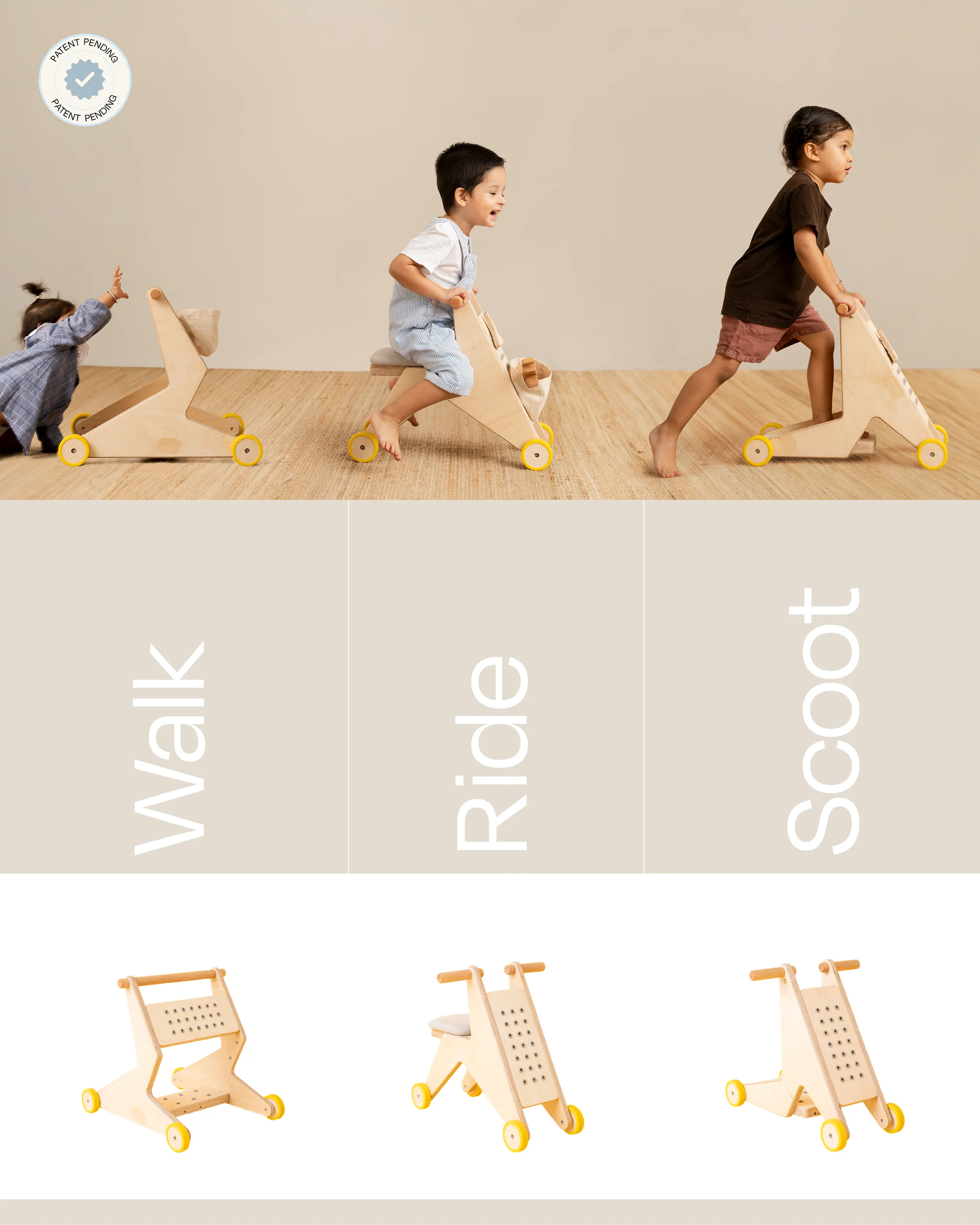 Bloon Go | 3-in-1 Convertible Push Walker - Image 15